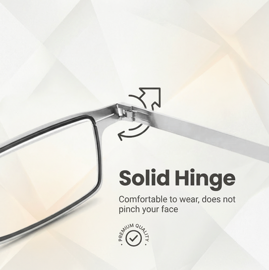 Folding Unbreakable Reading Glasses With Protector Case