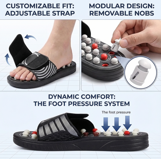 Acupressure Magnetic Therapy Accu Slippers
