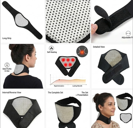 Self Heating Megnatic Therapy Neck Wrap Belt