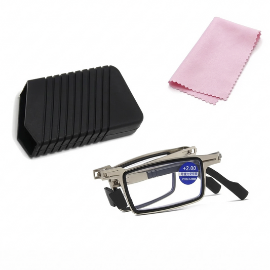 Folding Unbreakable Reading Glasses With Protector Case