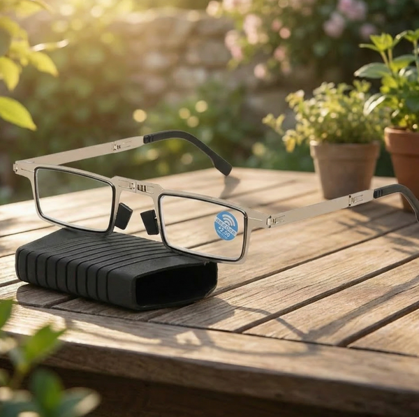Folding Unbreakable Reading Glasses With Protector Case